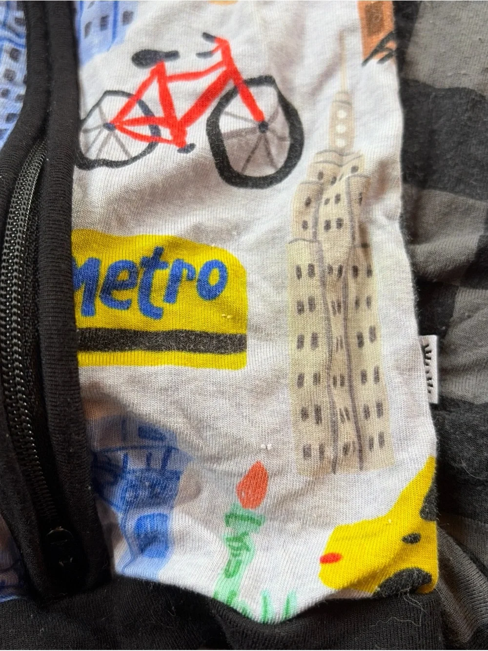 Little Sleepies Shorty Zippy Bundle Of 2 6-12 Mo Unisex checkered New York